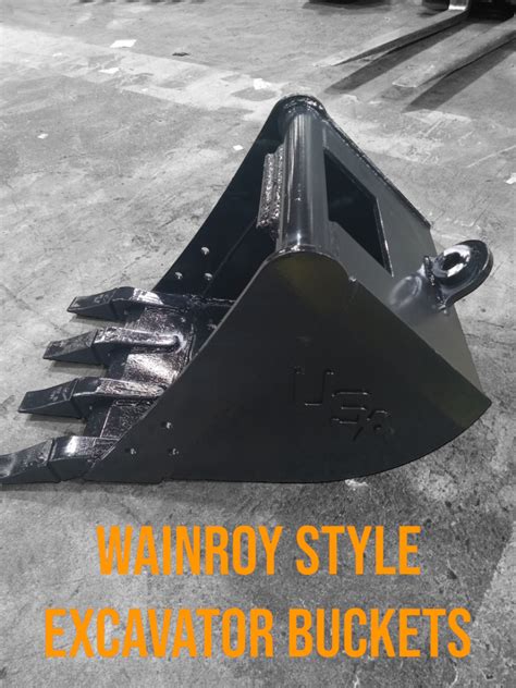 wain-roy style mini-excavator buckets|wainroy loader buckets.